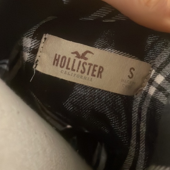Hollister plaid lace up collared flannel shirt - Picture 3 of 4